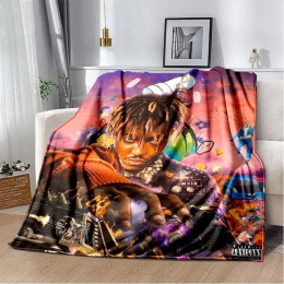 Альбом Rapper Juice Wrld 999, одеяло с художественным принтом, фланелевое одеяло, мягкое покрывало, согревающий чехол для дивана, подарок для любителей музыки