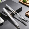 WORTHBUY 304 дюйма, длинная ручка, Нескользящие щипцы для барбекю, щипцы для стейка, кухонные гаджеты, аксессуары, кухонный инструмент