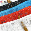 Meetee 1-4 м 20 см бахрома с блестками, кисточка для шитья, кружевная отделка, кисточки, платье, декор для штор, бахрома, одежда, ленты, аксессуары