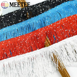 Meetee 1-4 м 20 см бахрома с блестками, кисточка для шитья, кружевная отделка, кисточки, платье, декор для штор, бахрома, одежда, ленты, аксессуары
