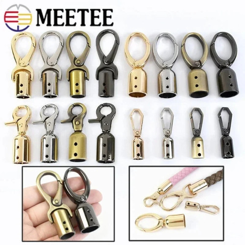 2/4/10 шт. Meetee металлические пряжки, ручка для сумки, ремень, крышка для ремня, крючок, застежка-лобстер, пряжка, вешалка для сумки, фурнитура, аксессуары