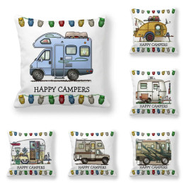 Happy RV чехол для подушки, чехол для диванной подушки в виде совы, чехол для диванной подушки, чехол для декоративной подушки, чехол для диванной подушки 45*45 см, чехол для диванной подушки