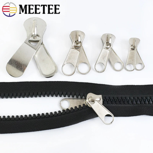 10 шт. Meetee 3 #   5 #   8 #   10 #   20 #   Нейлоновая смола, слайдер на молнии, сумка для шитья, замена молний, курсор, ремонт одежды, съемник на молнии, аксессуары
