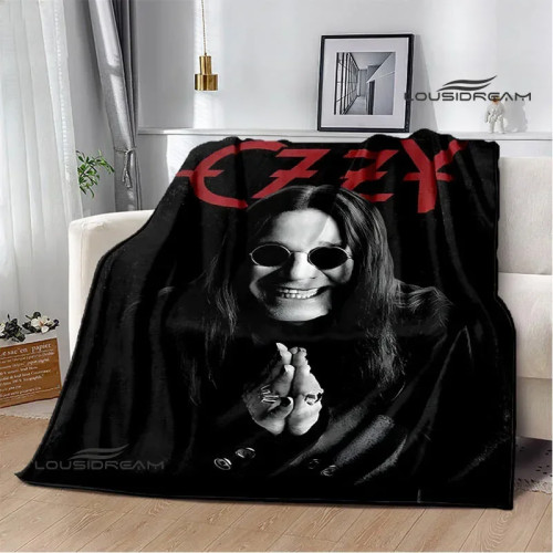 Одеяла Ozzy Osbourne в стиле ретро, теплое красивое одеяло, фланелевое мягкое и удобное домашнее дорожное одеяло, подарок на день рождения