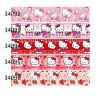 5 ярдов ленты Hello Kitty с принтом, мультяшная лента в репсовую ленту для изготовления бантов для волос, принадлежности для рукоделия, материалы