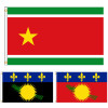 60 × 90 90x150 120 × 180 см Флаг Гваделупы UPLG Полиэстер Печатный Баннер гобелен для декора