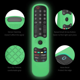 Чехол для пульта дистанционного управления, совместимый с LG Smart TV AN-MR21GC MR21N/21GA Magic Remote, силиконовый защитный чехол
