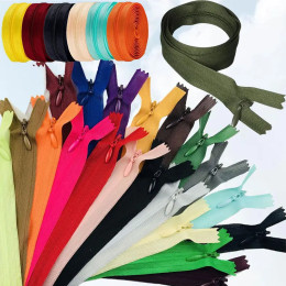 10 шт. нейлоновая невидимая катушка на молнии оптом # 3 молнии для портного DIY, шитье, домашний текстиль, 30 цветов, 15/28/35/40/45/50/60 см