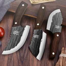 Кухонные ножи из нержавеющей стали, нож для рыбалки, нож для мясника, инструменты для чистки овощей и фруктов для барбекю
