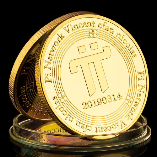 Позолоченная монета Pi Network Vincent Cfan Николаса Крипто Коллекционная сувенирная подарочная памятная монета