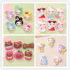 100 шт. Kawaii мультфильм Sanrio KT Cat смола альбом для вырезок Diy ювелирные изделия детский подарок шпилька аксессуары