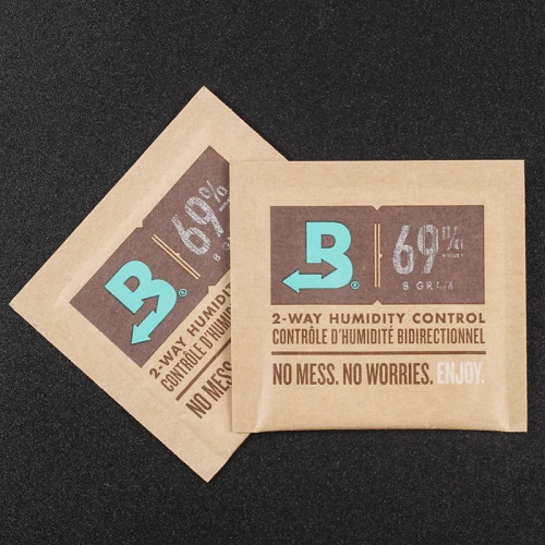 Хорошее качество, 8 г, 69% RH, двухсторонний контроль влажности для сигар, портативный увлажнитель для сигар, увлажняющий мешок, аксессуары для сигар