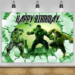 Тематический фон Marvel Hulk Jack, тканевый баннер, реквизит, детский душ для мальчиков, украшение для фотосъемки на день рождения