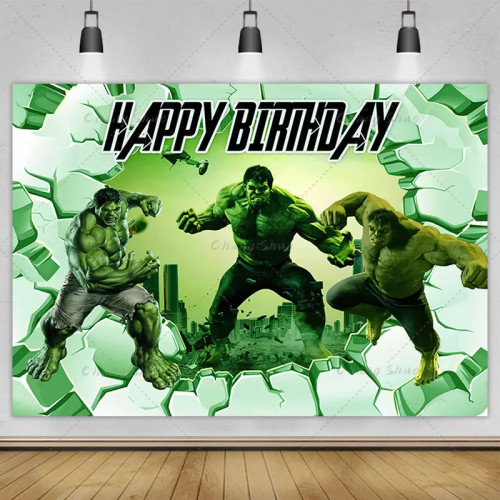 Тематический фон Marvel Hulk Jack, тканевый баннер, реквизит, детский душ для мальчиков, украшение для фотосъемки на день рождения