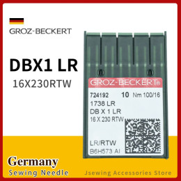 Иглы DBX1 LR Groz-Beckert подходят для промышленных швейных машин для кожаной ткани 16X230RTW 1738LR