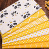 Хлопчатобумажная ткань Yellow Panda Stars, стеганое шитье своими руками, пэчворк для жира, детская ткань, материал для домашнего текстиля, саржа Tecido