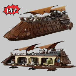 MINISO Star Plan UCS 75397 Парусный барж Классическая модель парусника Строительный блок Настольный декор Сборка игрушек Рождественские подарки на день рождения