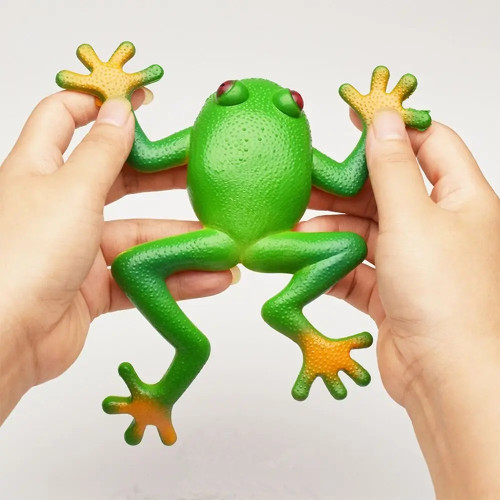 Игрушка-лягушка из мягкой резины, 15 х15 см