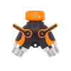 Giraffe Tools Garden Hose Splitter 2 Way Heavy Duty, 3/4"GHT Y Connector for Outdoor Faucet Spigot, Brass Fitting