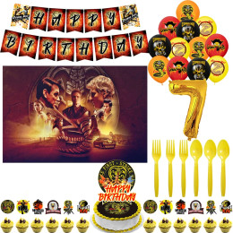 Cobra Kai украшение для дня рождения воздушный шар фон торт Топпер Cobra Kai товары для вечеринок Baby Shower