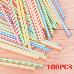 100 шт., гибкие соломинки, одноразовые красочные черные соломинки Rietjes, чай с молоком, бар, вечерние, свадебные, кухонные аксессуары, посуда для напитков