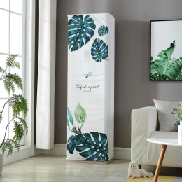 Прямоугольная крышка для шкафа, из полиэстера, для кондиционера, корейский стиль, пылезащитная