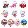Kawaii Sanrio мультфильм Ангел Hello Kitty Набор фольгированных воздушных шаров для детей девочка кошка воздушный шар для вечеринки на день рождения детский праздник декоративная игрушка
