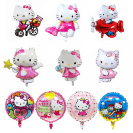 Kawaii Sanrio мультфильм Ангел Hello Kitty Набор фольгированных воздушных шаров для детей девочка кошка воздушный шар для вечеринки на день рождения детский праздник декоративная игрушка