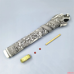 Замечательные японские 30 см Tsuka с открытой ручкой дракона, фитинги Fuchi из сплава для японского самурая, катаны, аксессуары для рук меча