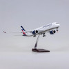 47 см масштаб 1/142 самолет Airbus A350 Aeroflot Russian Airlines модель W легкий и колесный полимерный самолет для коллекции демонстрационных игрушек