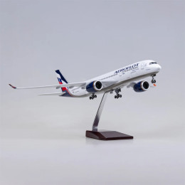 47 см масштаб 1/142 самолет Airbus A350 Aeroflot Russian Airlines модель W легкий и колесный полимерный самолет для коллекции демонстрационных игрушек