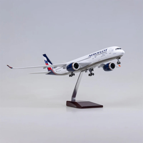 47 см масштаб 1/142 самолет Airbus A350 Aeroflot Russian Airlines модель W легкий и колесный полимерный самолет для коллекции демонстрационных игрушек