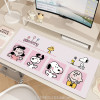 Disney Snoopy милый коврик для мыши из искусственной кожи для девочек, большой коврик для книги с героями мультфильмов, коврик для офисного компьютера, коврик для обеденного стола, водонепроницаемый