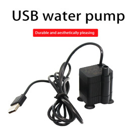 USB нижний всасывающий насос 5 В 2,5 Вт для диспенсера для воды для домашних животных, ландшафтный дизайн, циркулирующий аквариум, ландшафтное украшение, маленький 1 шт.