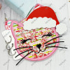 KSCRAFT Cat Christmas добавьте трафареты для резки DIY Скрапбукинг декоративное тиснение DIY бумажные карты