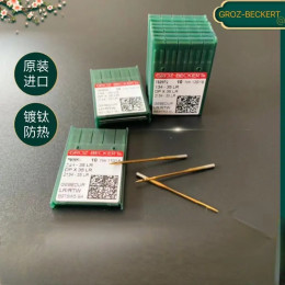 10 шт. Groz-beckert 134-35 (LR) DPX35 для игл промышленной швейной машины, высокое качество 45 °   Износостойкость со скосом золотой иглы