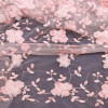 Ткань 3D, цветочное свадебное Тюлевое кружево, искусственное шитье или материал одежды, розовый цвет