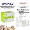 Комбинированные тестовые наборы Feline Immunodeficiency и Leukemia (FIV+FeLV) для кошек, 10 шт.