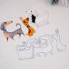 Три маленьких собачки, металлические штампы, трафарет для скрапбукинга, высечки для изготовления карт, сделай сам, декоративные штампы для тиснения