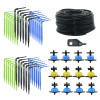 Капельница для теплицы изогнутая стрелка микро капельная система 2L4L 8L компенсация давления капельница 3/5 мм 2/4-way оросительный комплект
