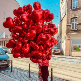 18-дюймовые воздушные шары из фольги с красным сердцем, вечерние гелиевые шары для вечеринки в честь Дня Рождения, украшения для свадебной вечеринки, фестиваль, баллон, товары для вечеринок