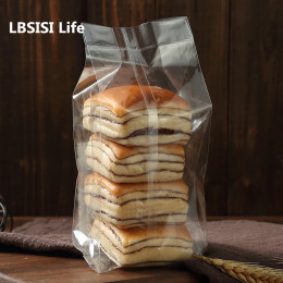 LBSISI Life 50 шт. пакеты для печенья и конфет, хлеб, шоколадное печенье, раскладывающиеся сбоку, сделай сам, упаковка для выпечки торта, подарочная упаковка, уплотнительная плоская открытая сумка