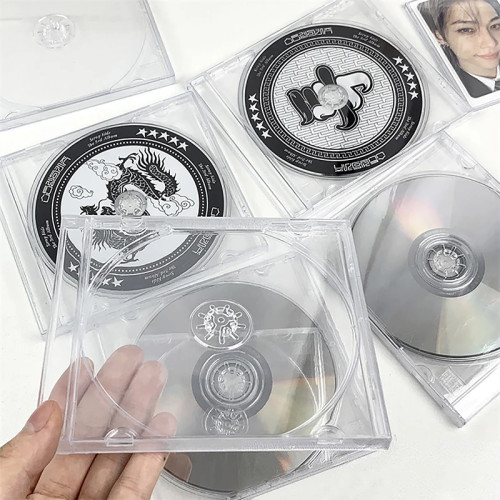1 шт., прозрачная коробка для хранения дисков и CD-дисков