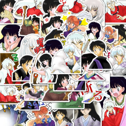 40 шт. наклейки Inuyasha можно использовать для украшения, таких как чашки-термосы, настенные холодильники, компьютерные зеркала, конверты и т. д.