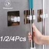 держатель для швабры,Многофункциональные крючки, настенный органайзер для швабры, держатель, вешалка для метлы, крючок для кухни, ванной, водонепроницаемый самоклеящийся крючок