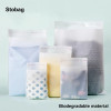 StoBag 100 шт. биоразлагаемый матовый белый самоклеящийся пакет, упаковка для одежды и рубашек, герметичный многоразовый пакет, экологически чистый