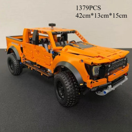 Новый 1379 шт. технический пикап Ford Raptors F150, спортивный автомобиль, строительные блоки, модель гоночного автомобиля, кирпичи, игрушки для детей, подарки