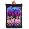 Одеяло Saja Boys Kpop Demon Hunters, флисовое летнее многофункциональное теплое одеяло для кровати, дивана, покрывала