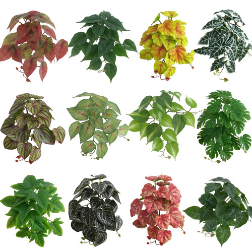 1 шт. искусственное растение Monstera Pothos, искусственные листья со стеблом, искусственное растение, украшение для гостиной, окна отеля, офиса, домашний декор,