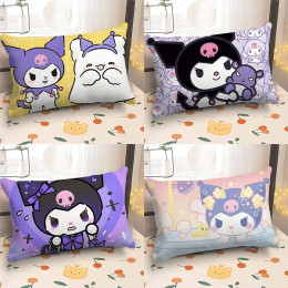 Наволочка с принтом Sanrio Kuromi, милая украшение для комнаты, наволочка для сна, домашняя гостиная, диван, наволочка